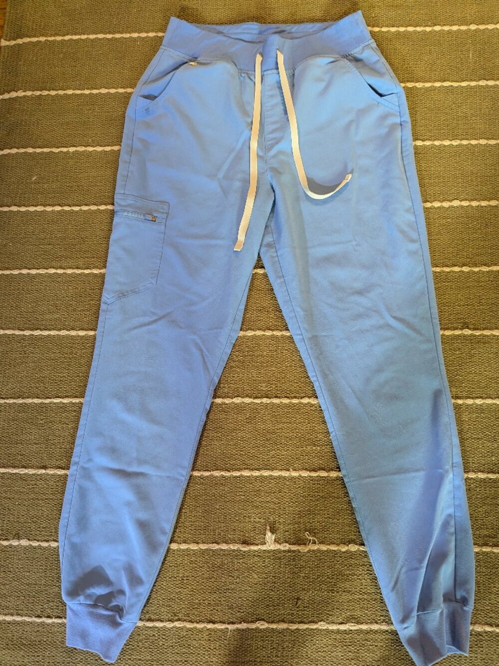FIGS Scrub Bottoms | High Waist Jogger | Ceil Blue